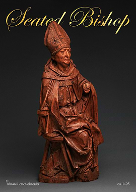 Seated Bishop Sculpture by Tilman Riemenschneider