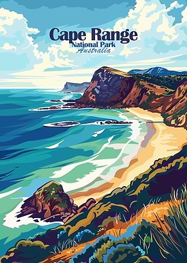 Cape Range National Park Australia Poster