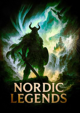 Nordic Legends Viking Warrior Artwork