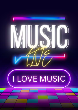 Neon Music Live Poster