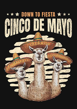 Cinco de Mayo Llamas Fiesta