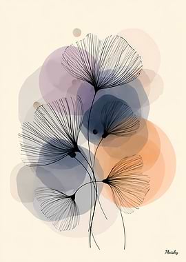 Whispering Petals – Minimalist Botanical Line Art