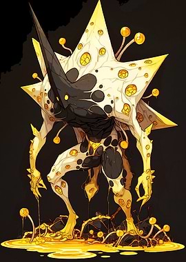 Abstract Star Creature Mushrooms