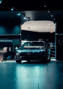 Mercedes-Benz EQS in Showroom