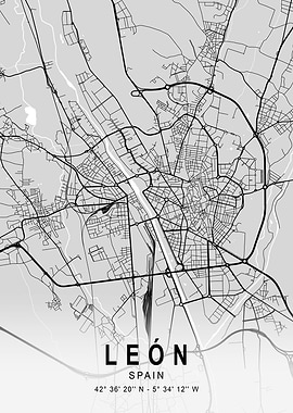 León Light City Map