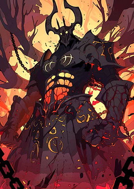 Dark Fantasy Warrior Chains