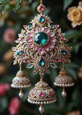 Ornate Gold and Gemstone Jewelry