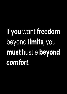 Freedom Beyond Limits Text Art