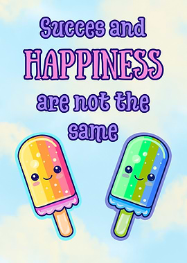Success and Happiness are not the same - Popsicles