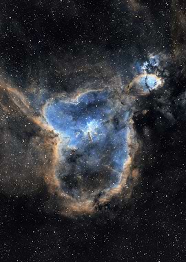 Heart Nebula in Deep Space