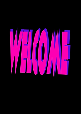 Welcome Text Art