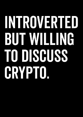 Introverted Crypto Discussion Text Art