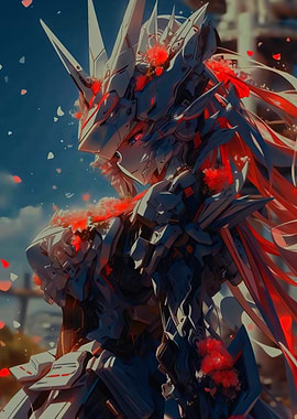 Anime Girl in Futuristic Armor