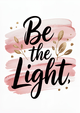 Be the Light Inspirational Art