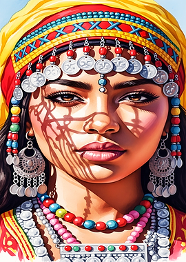 Portrait of a Woman with Headdress