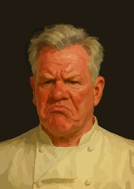 Angry Chef Portrait
