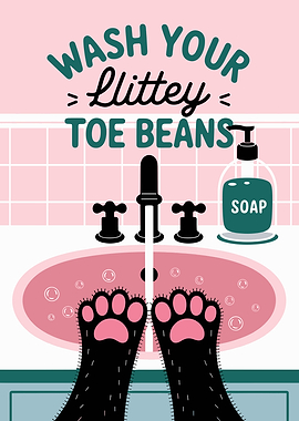 Wash Your Littey Toe Beans