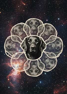 Cosmic Flat-coated Retriever