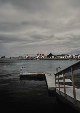 Dock on a Cloudy Day