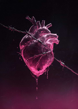 Heart Wrapped in Barbed Wire