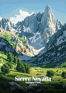 Sierra Nevada National Park Spain Poster