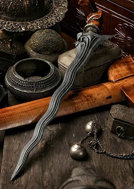 Antique Kris Dagger Still Life