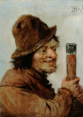 Man with Drink by Daumier
