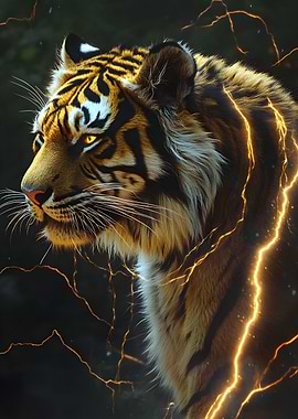Electric Tiger Portrait