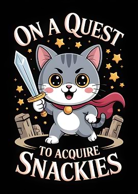 Cat on a Quest for Snackies