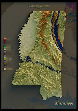 Mississippi Geological Map