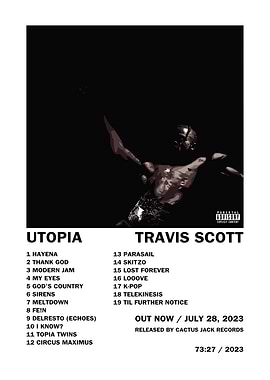 Travis Scott Utopia Album Cover