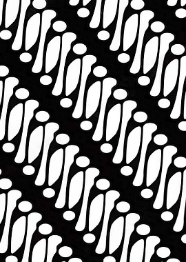 Black and White Batik Pattern