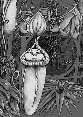 Hamster in a Pitcher Plant