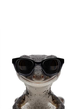 Cool Salamander with Sunglasses