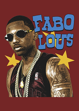 Fabolous Rapper with Gold Chains