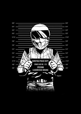 The Stig Mugshot - Speeding Offense