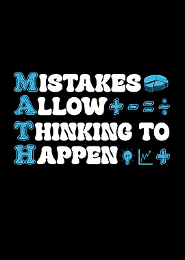 Mistakes Allow Thinking To Happen Inspirational Math