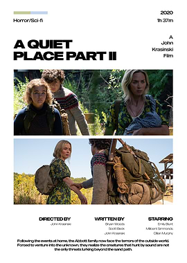 A Quiet Place Part II Poster