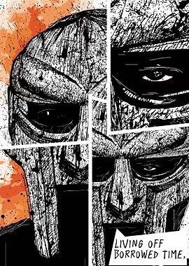 MF DOOM Comic Panel Art