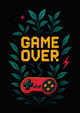 Game Over Controller Illustration