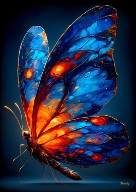 Luminous Butterfly – Expressionist Animal Art