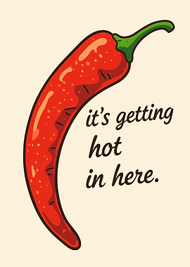 Red Chili Pepper with Text