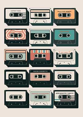 Retro Cassette Tape Collection