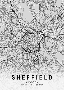Sheffield Light City Map