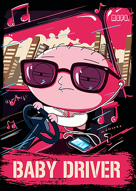 Stewie Griffin Baby Driver Fan Art