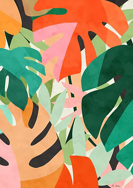 Tropical Leaves Pattern