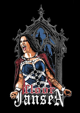 Floor Jansen Illustration