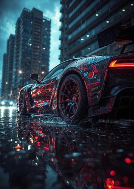 Rainy City Sports Car