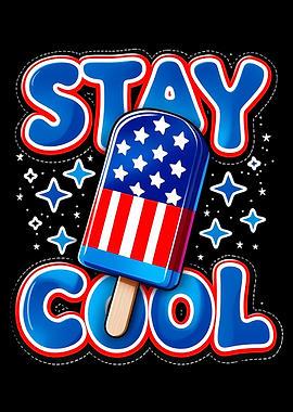 Stay Cool Patriotic Popsicle