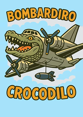 Bombardiro Crocodilo - Italian brainrot animal meme